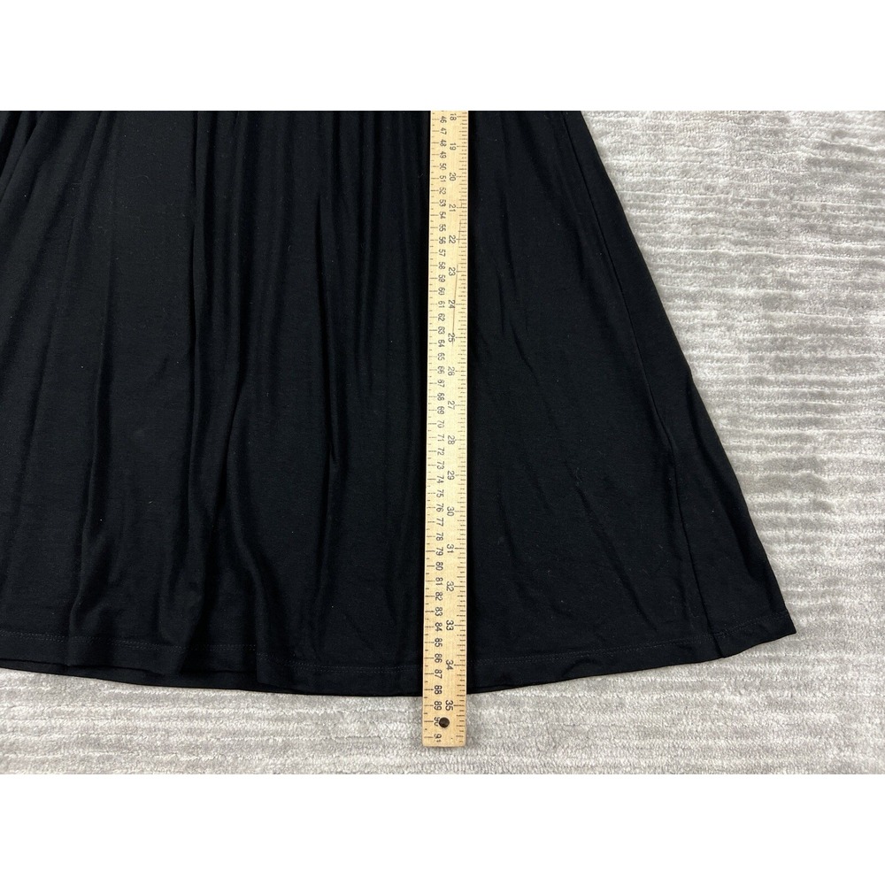 Cynthia Rowley Dress Womens Medium Black Sleeveless Rayon Blend Knee Length - Picture 6 of 11